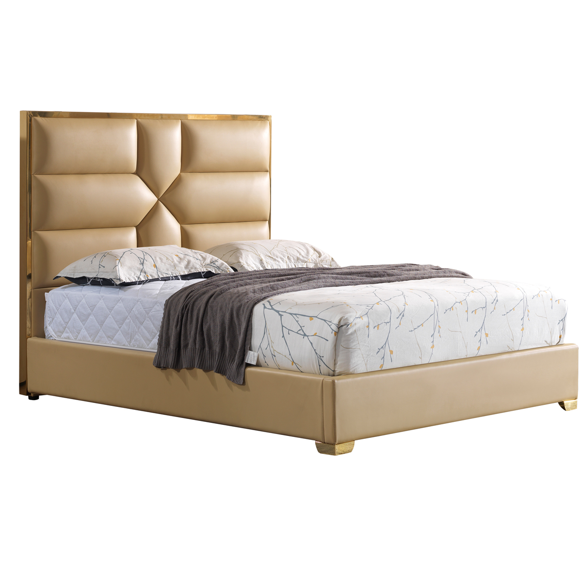 Fashionable Bed room Furnishings: Direct Manufacturing facility Sale of Double Luxurious Sensible Beds