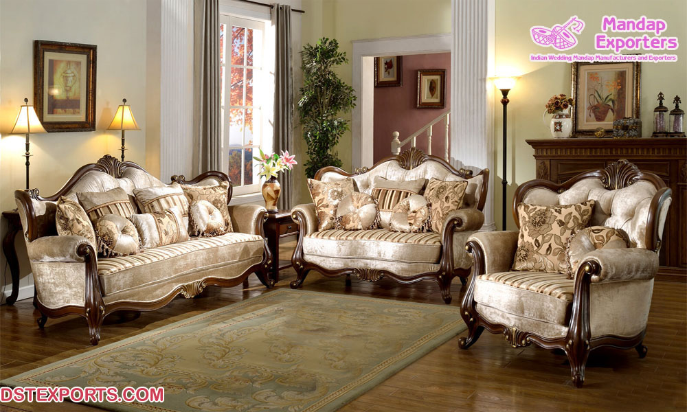 Unique Luxurious Handcrafted European Fashion Residing Room Furnishings - Buy Premium Couch Set